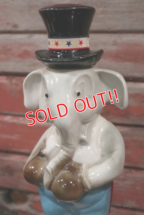 画像2: ct-210401-84 JIM BEAM / Republican Party Elephant 1964 Decanter