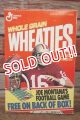 画像: ad-130507-01 General Mills WHEATIES / 1991 San Francisco 49ers "Jo Montana Jr." Cereal Box
