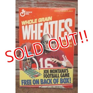 画像: ad-130507-01 General Mills WHEATIES / 1991 San Francisco 49ers "Jo Montana Jr." Cereal Box