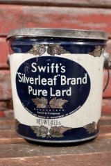 画像: dp-210401-101 Swift's Silverleaf Brand Pure Lard / Vintage Tin Can