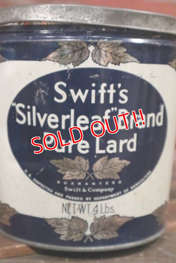 画像2: dp-210401-101 Swift's Silverleaf Brand Pure Lard / Vintage Tin Can