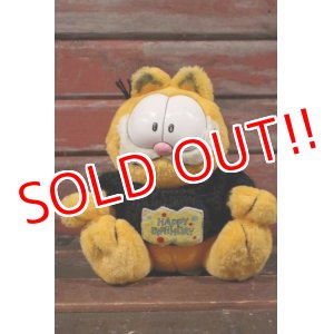 画像: ct-210501-26 Garfield / CTI Industries 1990's Plush Doll "Happy Birthday"