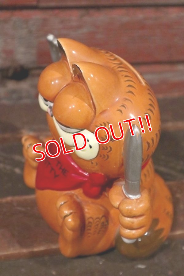 画像4: ct-210501-07 Garfield / 1980's Ceramic Coin Bank