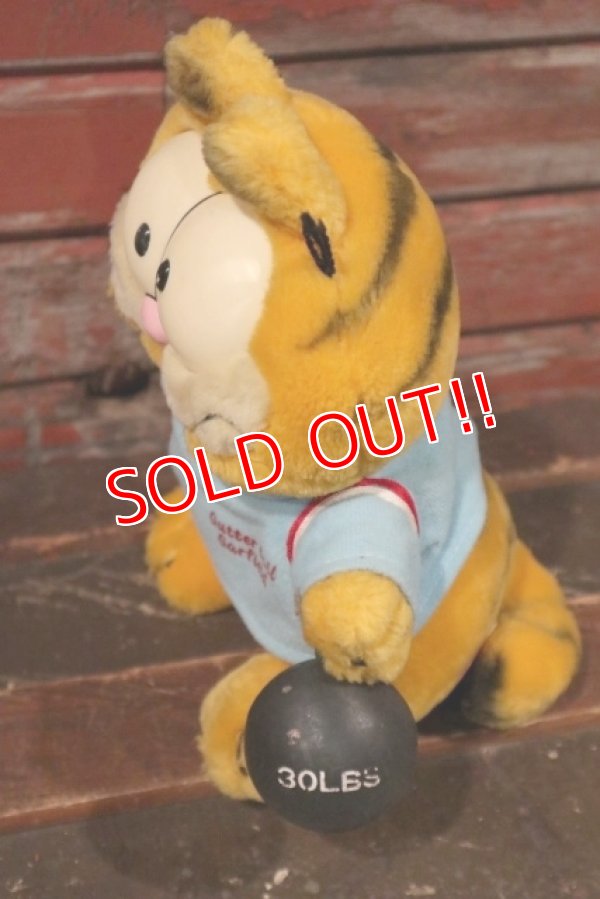 画像5: ct-210501-17 Garfield / DAKIN 1980's Plush Doll "Bowling"