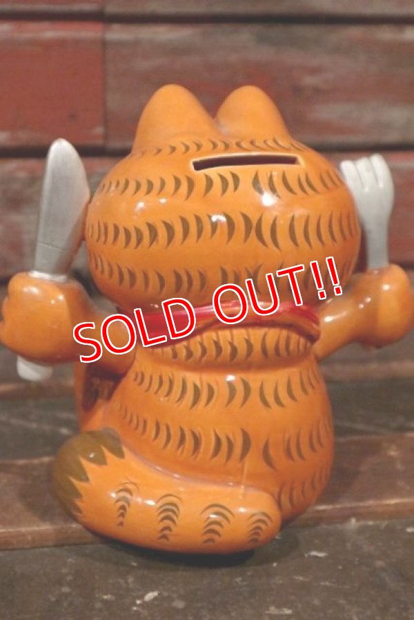 画像5: ct-210501-07 Garfield / 1980's Ceramic Coin Bank