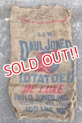 画像: dp-210401-66 PAUL JONES POTATOES / Vintage Burlap Bag