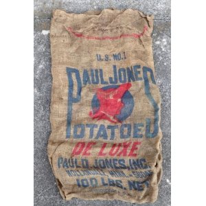 画像: dp-210401-66 PAUL JONES POTATOES / Vintage Burlap Bag