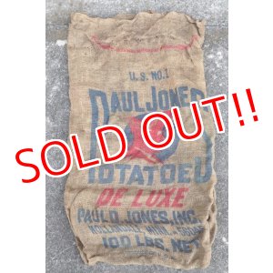 画像: dp-210401-66 PAUL JONES POTATOES / Vintage Burlap Bag