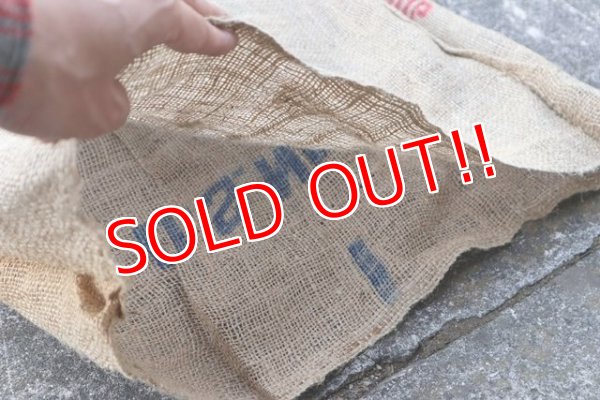 画像6: dp-210401-66 OMC BRAND POTATOES / Vintage Burlap Bag