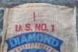 画像2: dp-210401-66 DIANMOND POTATOES / Vintage Burlap Bag