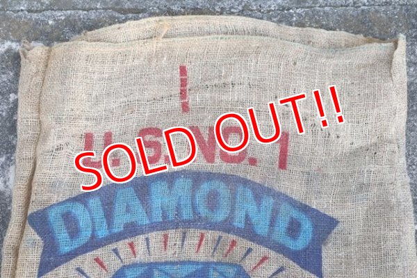 画像2: dp-210401-66 DIANMOND POTATOES / Vintage Burlap Bag