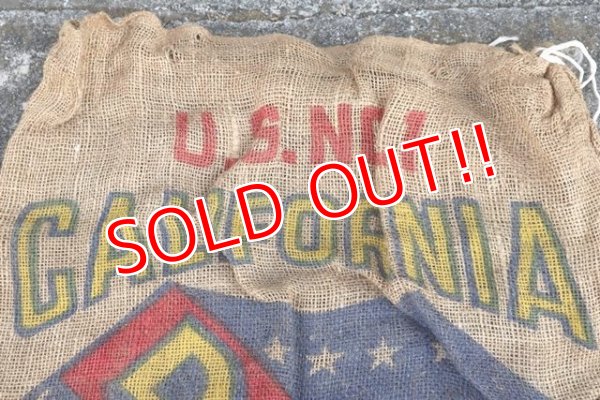 画像2: dp-210401-66 CALIFORNIA DHS POTATOES / Vintage Burlap Bag