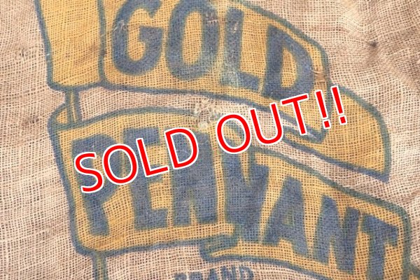 画像3: dp-210401-66 ARVIN GOLD PENNANT / Vintage Burlap Bag