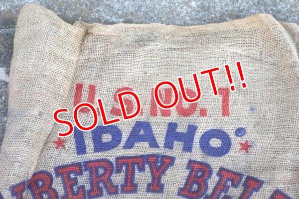 画像2: dp-210401-66 IDAHO LIBERTY BELL POTATOES / Vintage Burlap Bag