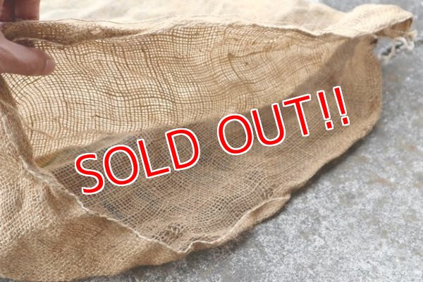 画像6: dp-210401-66 ARVIN GOLD PENNANT / Vintage Burlap Bag