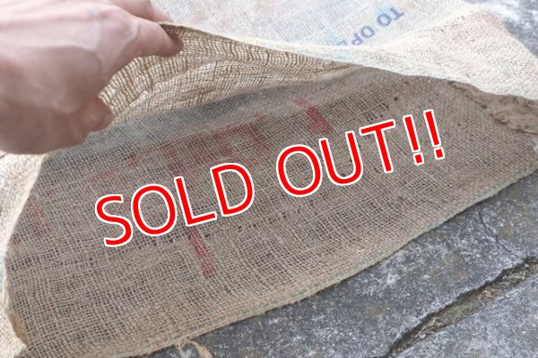 画像6: dp-210401-66 DIANMOND POTATOES / Vintage Burlap Bag