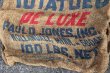 画像4: dp-210401-66 PAUL JONES POTATOES / Vintage Burlap Bag