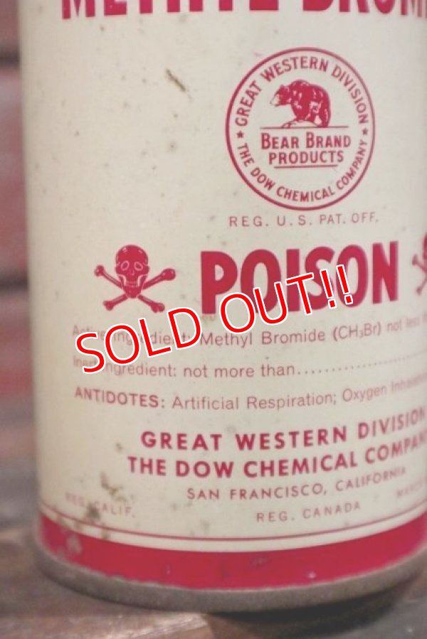 画像2: dp-210401-104 BEAR BRAND / METHYL BROMIDE Vintage Can
