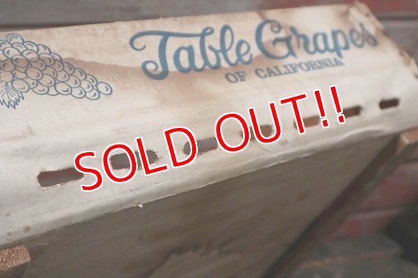 画像6: dp-210401-13 BALLANTINE Table Grapes / Vintage Wood Box