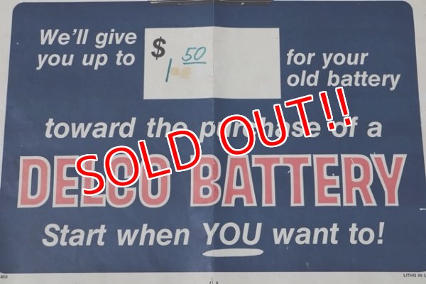 画像6: dp-210401-50 Delco Battery / 1960's Poster