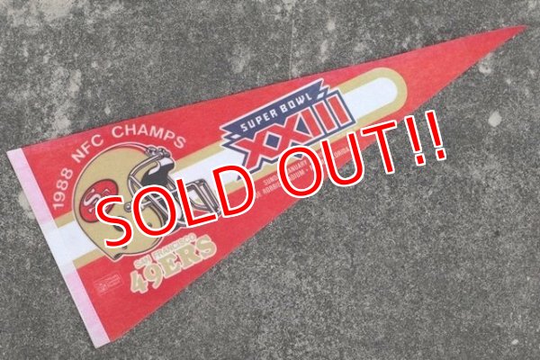 画像1: ct-210401-106 SAN FRANCISCO 49ERS / 1988 NFC CHAMPIONS Pennant