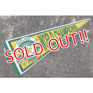 画像: ct-210401-106 OAKLAND ATHLETICS  / 1989 World Champions Pennant