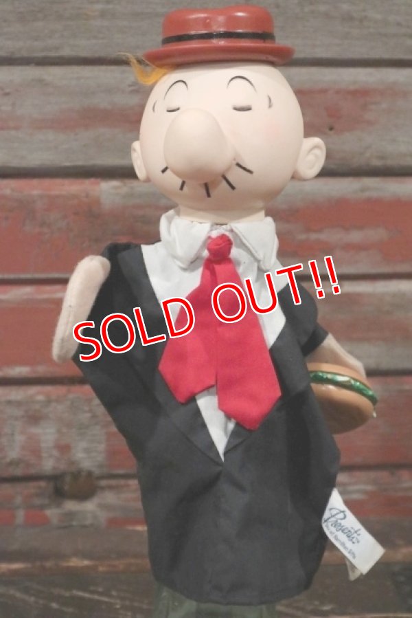 画像1: ct-201114-46 Popeye Wimpy / Presents 1987 Hand Puppet