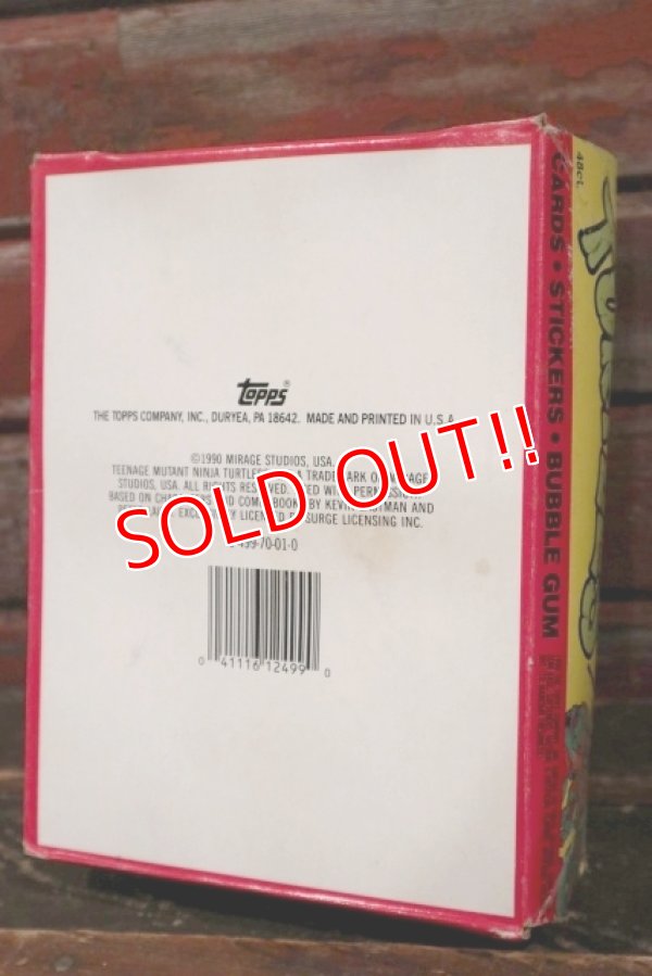 画像8: ct-210601-10 TEENAGE MUTANT NINJA TURTLES / Topps 1990 Trading Card Box 2nd Series