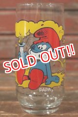 画像: gs-141101-190 SMURF / Hardee's 1982 Glass "PAPA"