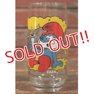 画像: gs-141101-190 SMURF / Hardee's 1982 Glass "PAPA"