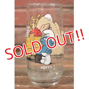 画像: gs-141101-67 SMURF / Hardee's 1982 Glass "HEFTY"