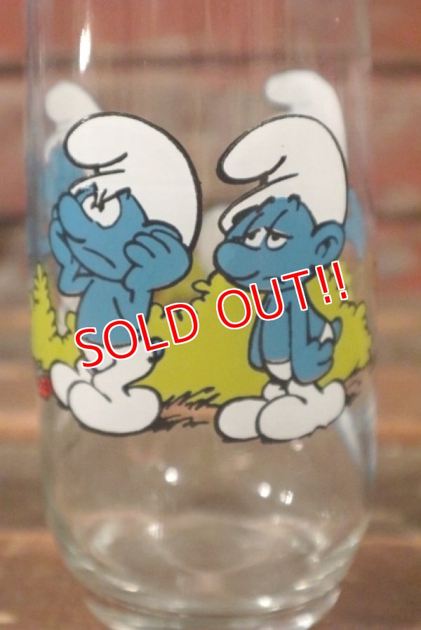 画像2: gs-141101-190 SMURF / Hardee's 1982 Glass "BRAINY"