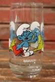 画像1: gs-141101-190 SMURF / Hardee's 1982 Glass "BRAINY"