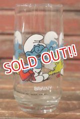 画像: gs-141101-190 SMURF / Hardee's 1982 Glass "BRAINY"