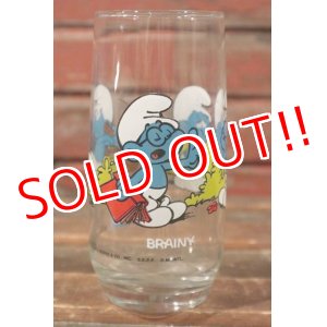 画像: gs-141101-190 SMURF / Hardee's 1982 Glass "BRAINY"