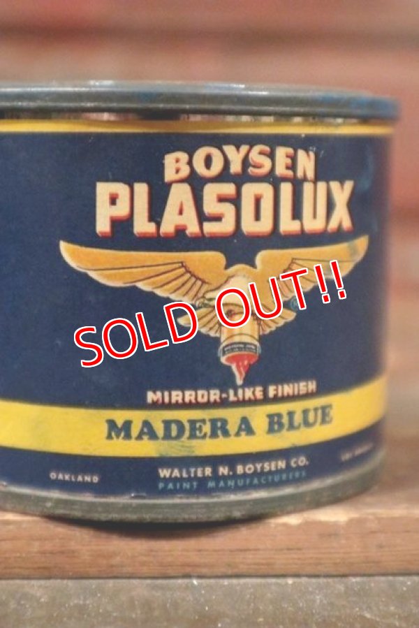 画像2: dp-210501-20 BOYSEN PLASOLUX / Vintage Tin Can