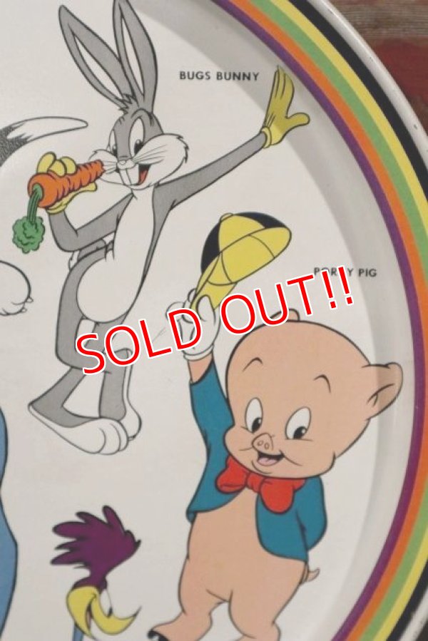 画像2: ct-210501-63 Looney Tunes / 1974 Serving Tin Tray