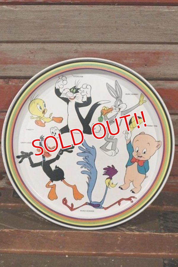 画像1: ct-210501-63 Looney Tunes / 1974 Serving Tin Tray