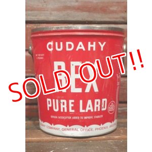 画像: dp-210601-45 CUDAHY REX PURE LARD / Vintage Tin Bucket