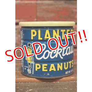 画像: dp-210601-33 PLANTERS / MR.PEANUT 1960's-1970's Cocktail Peanuts Tin Can