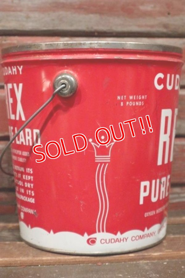 画像3: dp-210601-45 CUDAHY REX PURE LARD / Vintage Tin Bucket