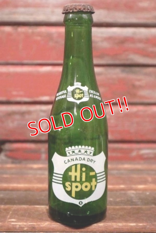 画像1: dp-210601-62 CANADA DRY Hi-Spot / 1940's 7 FL.OZ Bottle