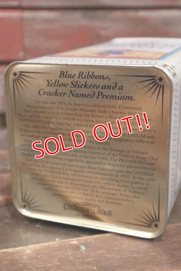 画像8: dp-210601-29 NABISCO PREMIUM CRACKERS / 1993 Tin Can