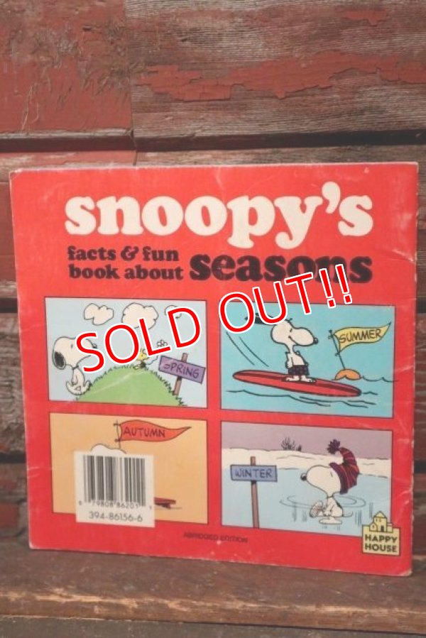 画像9: ct-200415-01 SNOOPY'S facts & fun book about seasons / 1970's Picture Book