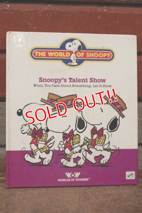 画像1: ct-210501-103 Snoopy's Talent Show / 1980's Picture Book