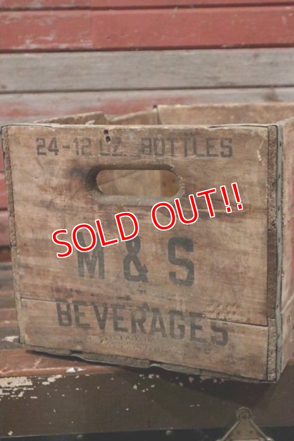 画像5: dp-210601-03 M&S BEVERAGES / 1950's Wood Box