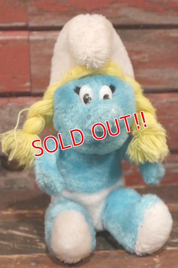 画像1: ct-210601-39 Smurfette / 1980's Plush Doll