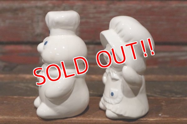 画像5: ct-140820-15 Pillsbury / Poppin Fresh & Poppie Fresh 1988 Ceramic Salt and Pepper Set (Box)