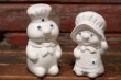 画像1: ct-150616-26 Pillsbury / Poppin Fresh & Poppie Fresh 1988 Ceramic Salt and Pepper Set