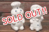 画像: ct-150616-26 Pillsbury / Poppin Fresh & Poppie Fresh 1988 Ceramic Salt and Pepper Set